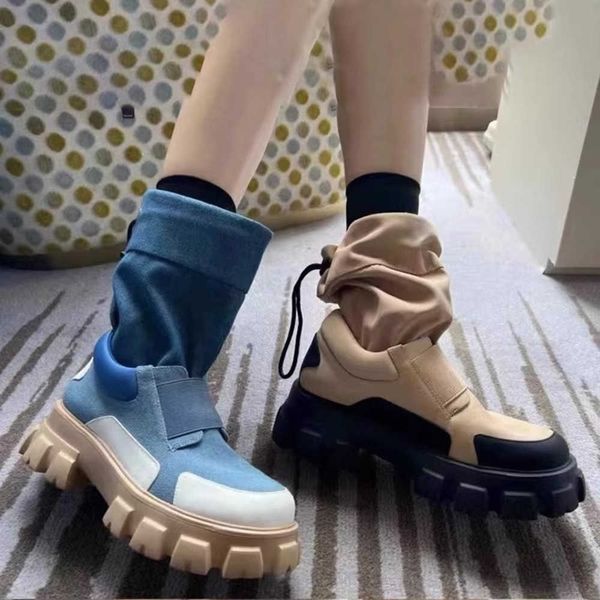 2023 autumn/winter new fashion british style round toe thick sole denim mid length boots colored and handsome adjustable martin boots 230811, Black
2023 autumn/winter new fashion british style round toe thick sole denim mid length boots colored and handsome adjustable martin boots 230811, Black