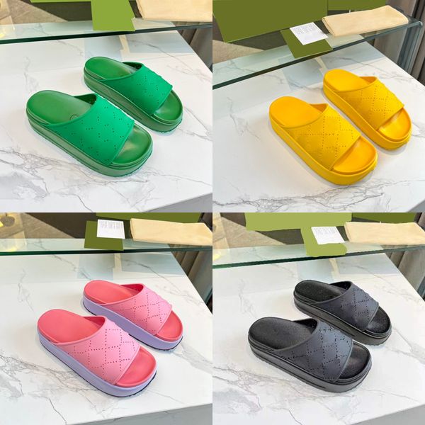 women slippers designer sandals g platform shoes flat rubber cut out slipper slip on mules summer beach slides fashion outdoor with box, Black
women slippers designer sandals g platform shoes flat rubber cut out slipper slip on mules summer beach slides fashion outdoor with box, Black