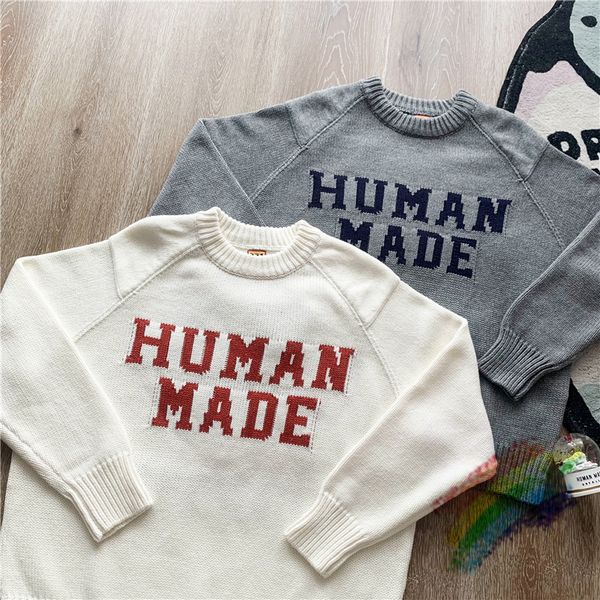 men's sweaters human made letter sweater men women jacquard sweatshirts tiger head knitted crewneck 230822, White;black
men's sweaters human made letter sweater men women jacquard sweatshirts tiger head knitted crewneck 230822, White;black