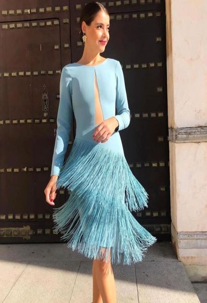 light sky blue satin cocktail party dresses 2020 long sleeves cut out tassel sheath knee length short prom dresses5897931, Black
light sky blue satin cocktail party dresses 2020 long sleeves cut out tassel sheath knee length short prom dresses5897931, Black