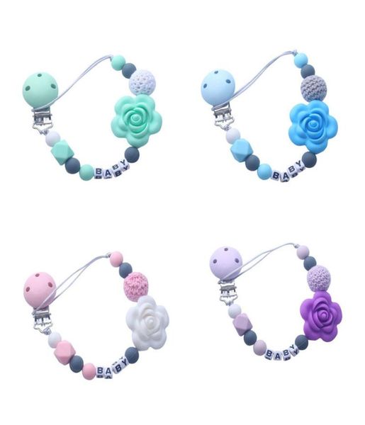 personalised name silicone pacifier holder flower beads teething clip chain dummy clips 5 colors2651469
personalised name silicone pacifier holder flower beads teething clip chain dummy clips 5 colors2651469