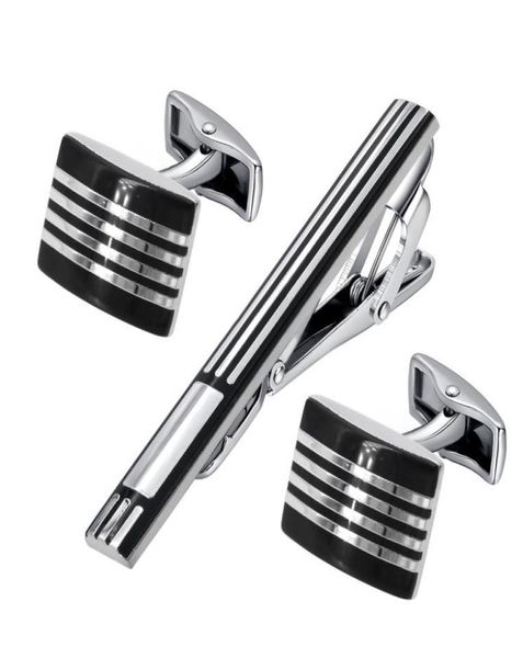 yoursfs black stripes cuff links tie clip set fashion apparel 18k gold plated man anniversary christmas gift business clothing shi8559310, Silver;golden
yoursfs black stripes cuff links tie clip set fashion apparel 18k gold plated man anniversary christmas gift business clothing shi8559310, Silver;golden
