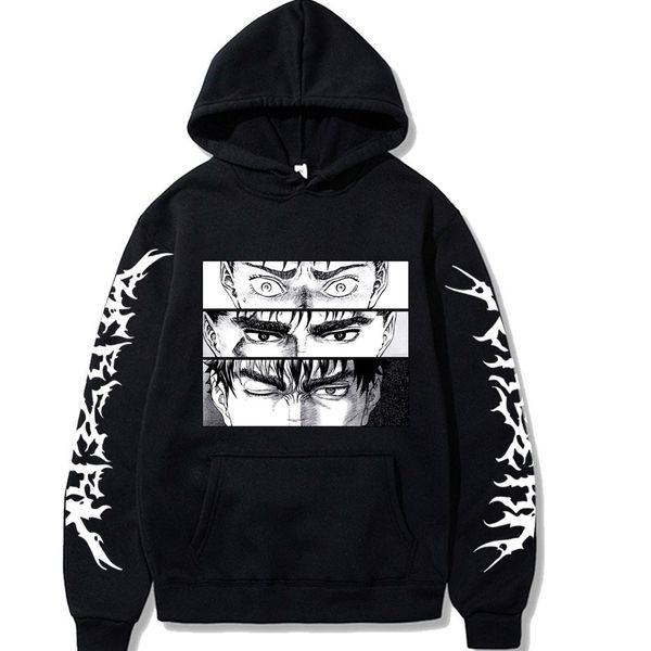 men's hoodies sweatshirts berserk anime harajuku guts three forms of eyes manga sweatshirt casual oversized winter long sleeve streetwe, Black
men's hoodies sweatshirts berserk anime harajuku guts three forms of eyes manga sweatshirt casual oversized winter long sleeve streetwe, Black