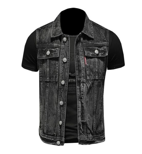 men039s vests s5xl denim vest men sleeveless jacket casual jeans coat ripped slim fit male waistcoat turndown collar streetwe1830273, Black;white
men039s vests s5xl denim vest men sleeveless jacket casual jeans coat ripped slim fit male waistcoat turndown collar streetwe1830273, Black;white