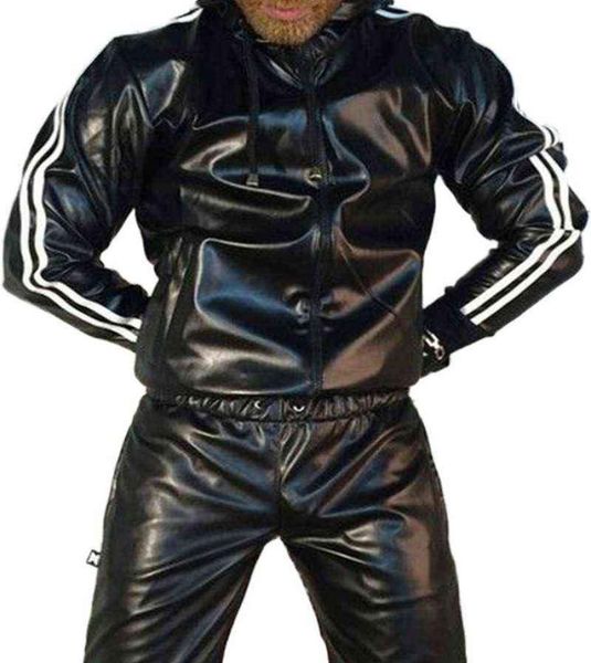 men039s pu leather tracksuit jogging coat jacket trousers pants sports hoodie set oversize s5xl g12022104361, Gray
men039s pu leather tracksuit jogging coat jacket trousers pants sports hoodie set oversize s5xl g12022104361, Gray