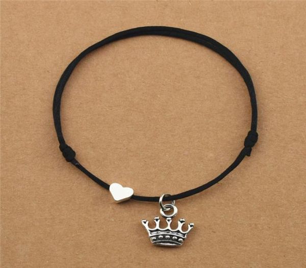 vintage new women039s fashion love heart charm king queen princess crown pendant red cord handmade black rope friendship bracel4054821, Golden;silver
vintage new women039s fashion love heart charm king queen princess crown pendant red cord handmade black rope friendship bracel4054821, Golden;silver