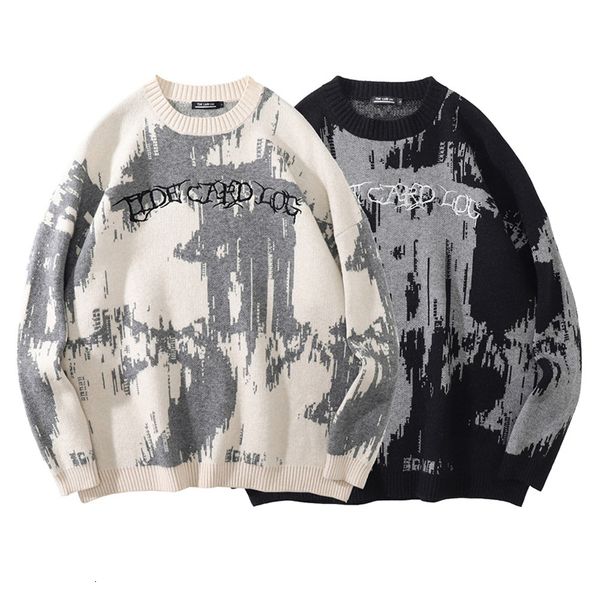 men's sweaters y2k trend personality letter tie-dye printed sweater women's men autumn and winter punk street all-match casual swe, White;black
men's sweaters y2k trend personality letter tie-dye printed sweater women's men autumn and winter punk street all-match casual swe, White;black