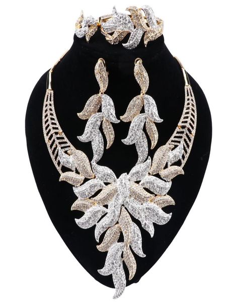 fashion leave shaped gold color jewelry set african beads women wedding statement big necklace bracelet earrings ring9965020, Slivery;golden
fashion leave shaped gold color jewelry set african beads women wedding statement big necklace bracelet earrings ring9965020, Slivery;golden