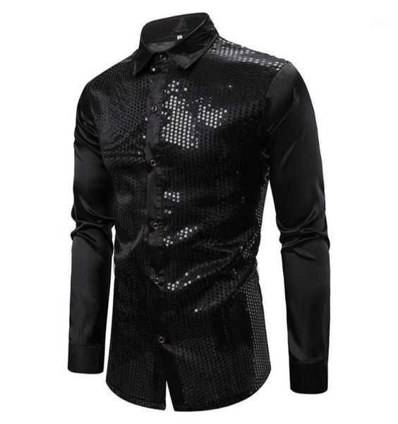 mens black long sleeve button down dress shirts 2020 shiny sequin silk satin shirt men business party shirt male chemise homme13660961, White;black
mens black long sleeve button down dress shirts 2020 shiny sequin silk satin shirt men business party shirt male chemise homme13660961, White;black