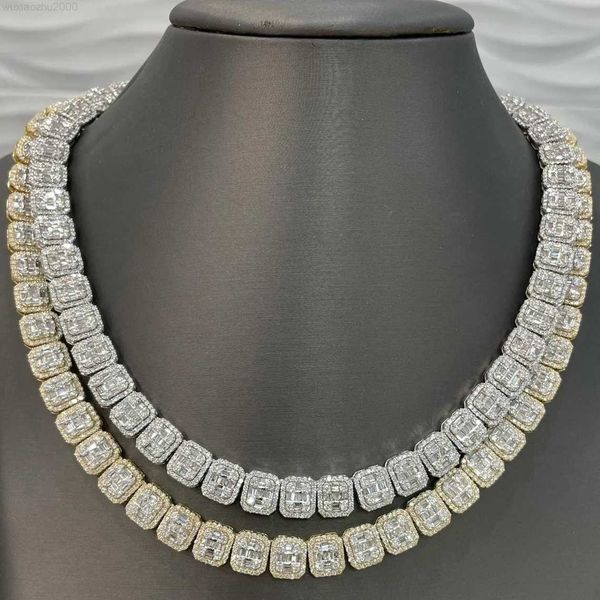 fully iced out baguette round cut vvs moissanite diamond cluster tennis chain 925 silver minimalist tennis necklace men women
fully iced out baguette round cut vvs moissanite diamond cluster tennis chain 925 silver minimalist tennis necklace men women
