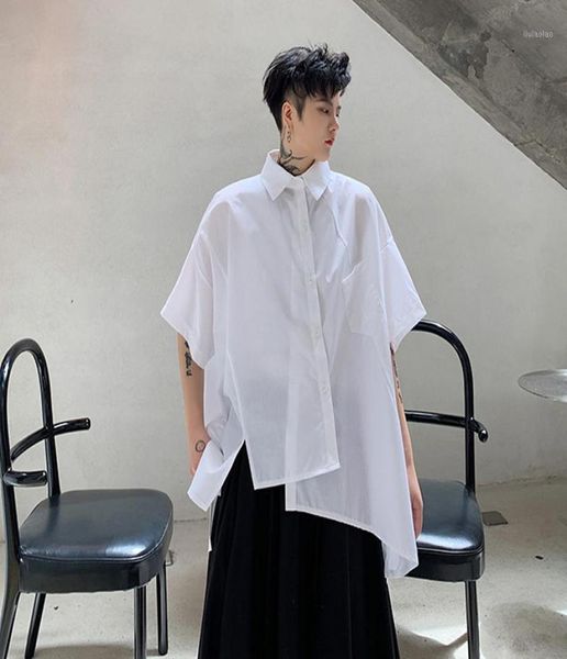 japanese hair style asymmetric stitching shirt men039s short sleeve minority yamamoto dark fashion personality brand casual shi7369912, White;black
japanese hair style asymmetric stitching shirt men039s short sleeve minority yamamoto dark fashion personality brand casual shi7369912, White;black