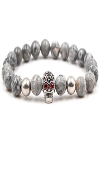 new fashion skull cubic zirconia bracelets grey agate stone helmet bracelets elastic bangles for gift8483442, Black
new fashion skull cubic zirconia bracelets grey agate stone helmet bracelets elastic bangles for gift8483442, Black