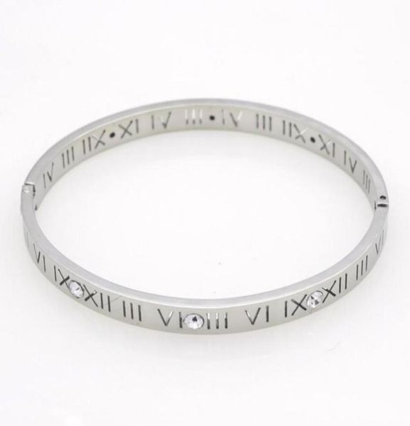 fashion new stainless steel roman with diamond bracelet jewelry cuff 18k rose gold plate bangles bracelets for women love bracelet6477476, Black
fashion new stainless steel roman with diamond bracelet jewelry cuff 18k rose gold plate bangles bracelets for women love bracelet6477476, Black