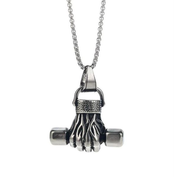 pendant necklaces personality creative titanium steel necklace does not fade fitness fist dumbbell sports punk hip hop power jewel5278080, Silver
pendant necklaces personality creative titanium steel necklace does not fade fitness fist dumbbell sports punk hip hop power jewel5278080, Silver