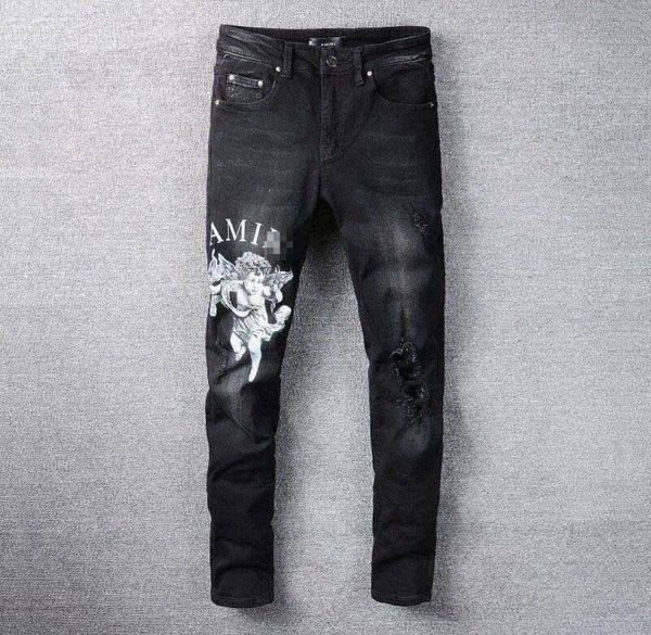 men039s jeans amri ripped pants fashion hip hop clothing version autumn winter high street trendy cupid printed letters large s9742406, Blue
men039s jeans amri ripped pants fashion hip hop clothing version autumn winter high street trendy cupid printed letters large s9742406, Blue