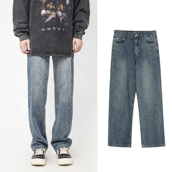 high street american dark american straight loose fit jeans men's autumn pants men's and women's fashion casual pants, Blue
high street american dark american straight loose fit jeans men's autumn pants men's and women's fashion casual pants, Blue