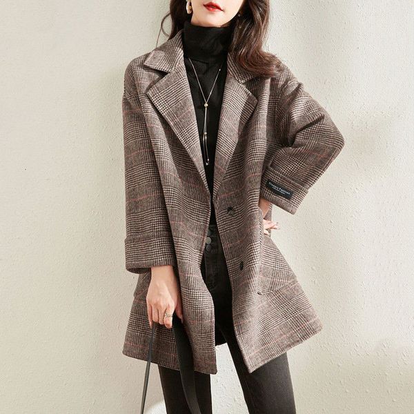 womens wool blends retro fashion plaid coffee blazer female autumn two buckles oversized elegant jacket ladies business longsleeved winter 2, Black
womens wool blends retro fashion plaid coffee blazer female autumn two buckles oversized elegant jacket ladies business longsleeved winter 2, Black