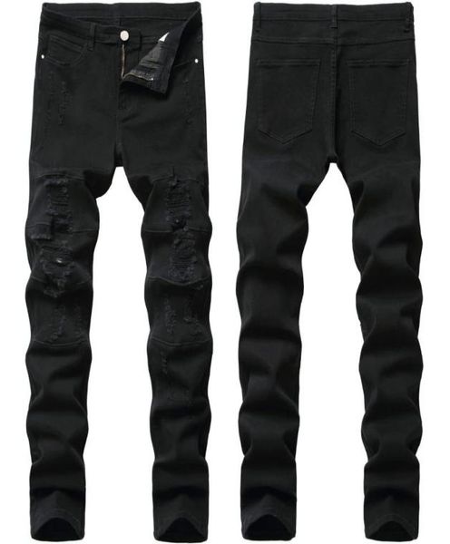 black jeans men039s pants fashion streetwear holes washed men denim pants 2020 new feet stretch male straight slim ripped jeans1688975, Blue
black jeans men039s pants fashion streetwear holes washed men denim pants 2020 new feet stretch male straight slim ripped jeans1688975, Blue