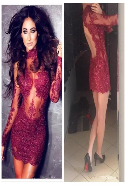 jewel long sleeves sheer lace appliques slim cocktail dresses 2019 backless short mini vestidos de special occasion party gow4775087, Black
jewel long sleeves sheer lace appliques slim cocktail dresses 2019 backless short mini vestidos de special occasion party gow4775087, Black