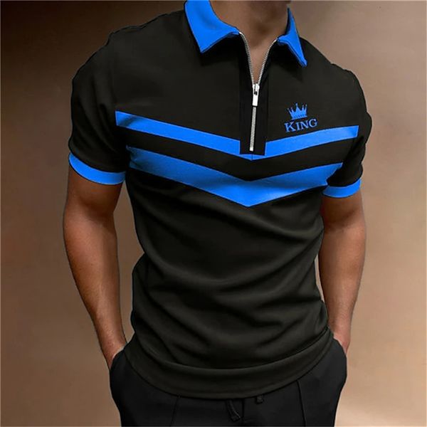 men's polos luxury polo shirt summer zipper lapel striped short sleeve k king 3d printed shirts casual golf outfit men clothing 230821, White;black
men's polos luxury polo shirt summer zipper lapel striped short sleeve k king 3d printed shirts casual golf outfit men clothing 230821, White;black