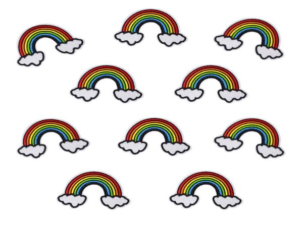 10pcs rainbow embroidered patches for kids clothing bags iron on transfer applique patch for dress jeans diy sew on embroidery sti2610175, Black
10pcs rainbow embroidered patches for kids clothing bags iron on transfer applique patch for dress jeans diy sew on embroidery sti2610175, Black
