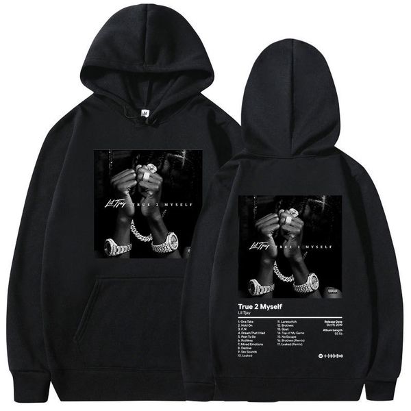 men's hoodies sweatshirts rapper lil tjay true 2 myself music album print hoodie men women hip hop vintage fashion streetwear oversized, Black
men's hoodies sweatshirts rapper lil tjay true 2 myself music album print hoodie men women hip hop vintage fashion streetwear oversized, Black