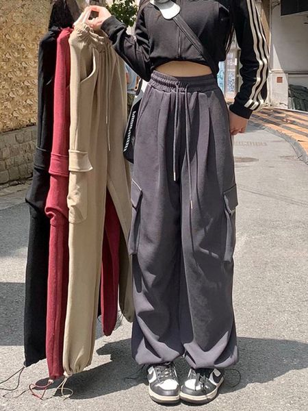 women s pants s houzhou korean style solid basic cargo hippie harajuku oversized baggy sweatpants kpop y2k loose wide leg trousers female 23, Black;white
women s pants s houzhou korean style solid basic cargo hippie harajuku oversized baggy sweatpants kpop y2k loose wide leg trousers female 23, Black;white
