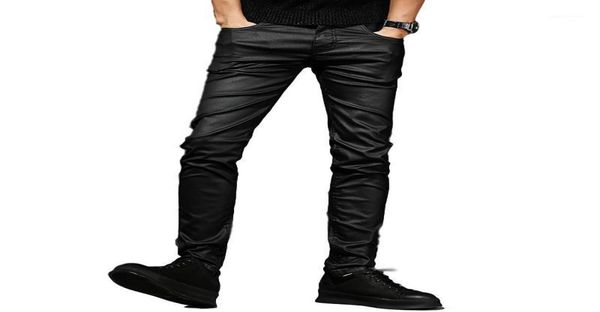 mens coated jeans korean fashion cool waxed waxing slim fit biker denim pants men039s1204104, Blue
mens coated jeans korean fashion cool waxed waxing slim fit biker denim pants men039s1204104, Blue