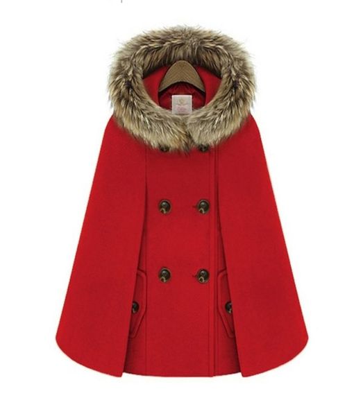woolen female elegant poncho and capes coat women hooded cape fur collar double breasted winter loose street short overcoat red 206798899, Black
woolen female elegant poncho and capes coat women hooded cape fur collar double breasted winter loose street short overcoat red 206798899, Black