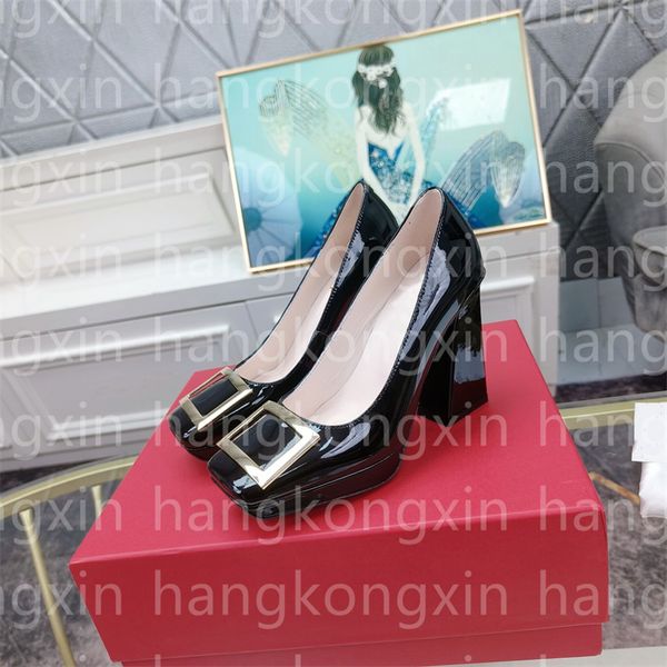 premium designer luxury dress shoes genuine leather women comfortable patent leather super-high heels with metal buttons, Black
premium designer luxury dress shoes genuine leather women comfortable patent leather super-high heels with metal buttons, Black