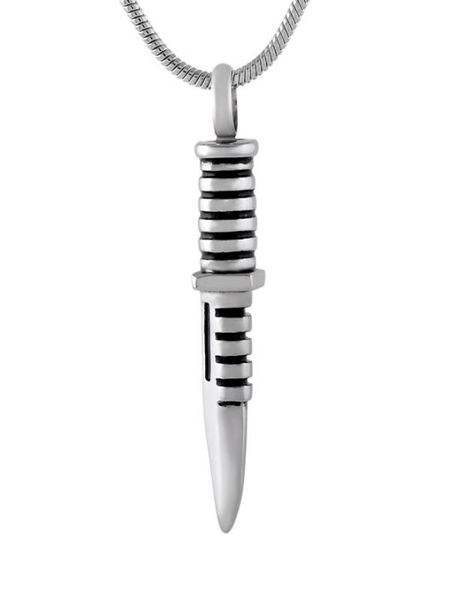 ijd9792 knife keepsake necklace stainless steel funeral pendant necklace ashes urn stash memory necklace1551297, Silver
ijd9792 knife keepsake necklace stainless steel funeral pendant necklace ashes urn stash memory necklace1551297, Silver