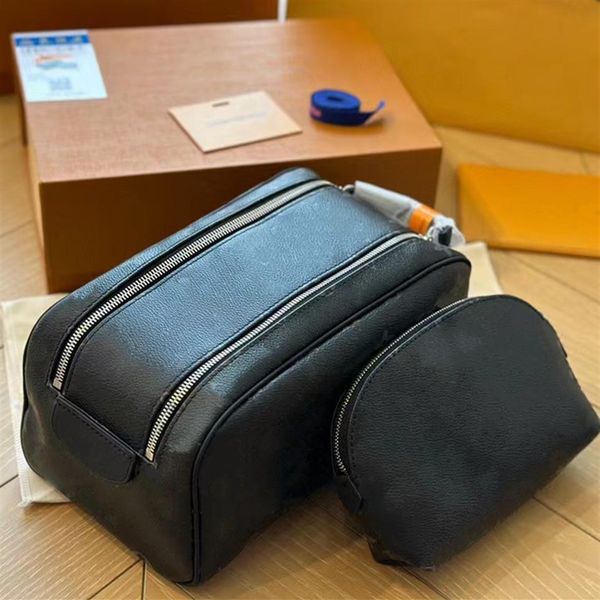 2pcs designer cosmetic bag for woman and man white rendering fashion black luxury classic vintage durable portable handbag double 303l
2pcs designer cosmetic bag for woman and man white rendering fashion black luxury classic vintage durable portable handbag double 303l