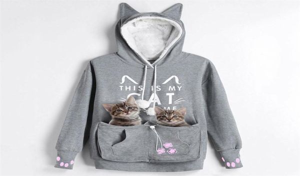 kenancy cat lovers hoodies kangaroo dog pet paw emboridery pullovers cuddle pouch sweatshirt pocket animal ear hooded outwear cj195010595, Black
kenancy cat lovers hoodies kangaroo dog pet paw emboridery pullovers cuddle pouch sweatshirt pocket animal ear hooded outwear cj195010595, Black