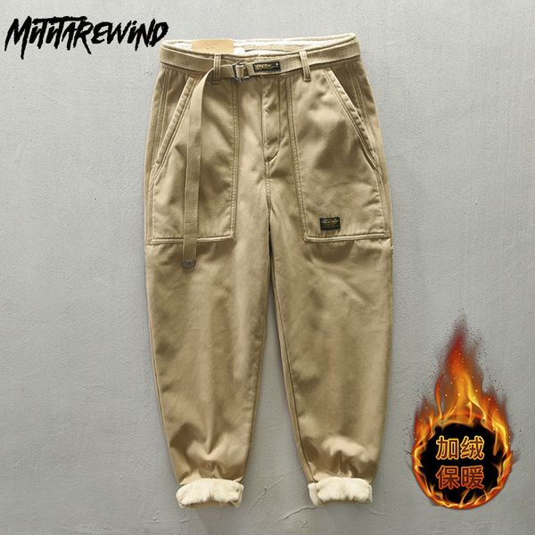men's pants autumn winter cargo men outdoor casual fleece thick trousers warm loose korean fashion streetwear in 230821, Black
men's pants autumn winter cargo men outdoor casual fleece thick trousers warm loose korean fashion streetwear in 230821, Black