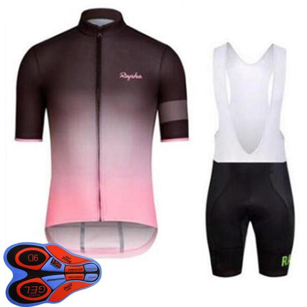 Image of Pro Team RAPHA cycling Jersey Set Summer Mens Short Sleeve Bike Outfits Racing Bicycle Clothing Outdoor Sports Uniform Ropa Ciclis238U