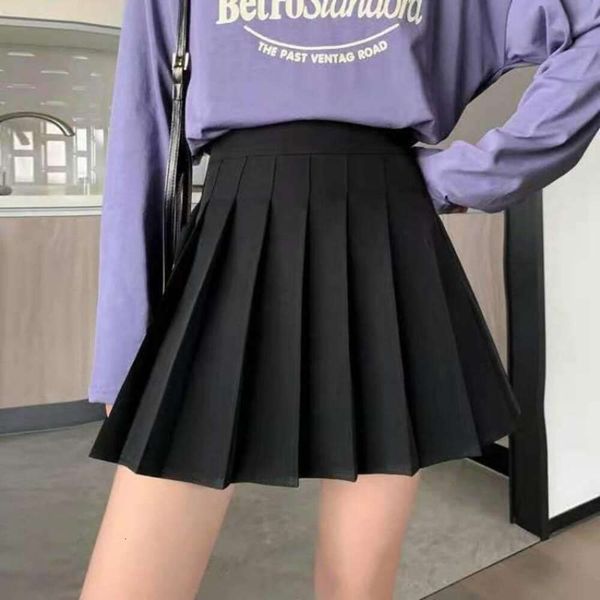 title spring and autumn high waist pleated skirt anti revealing short a line japanese college style pure color, Black
title spring and autumn high waist pleated skirt anti revealing short a line japanese college style pure color, Black