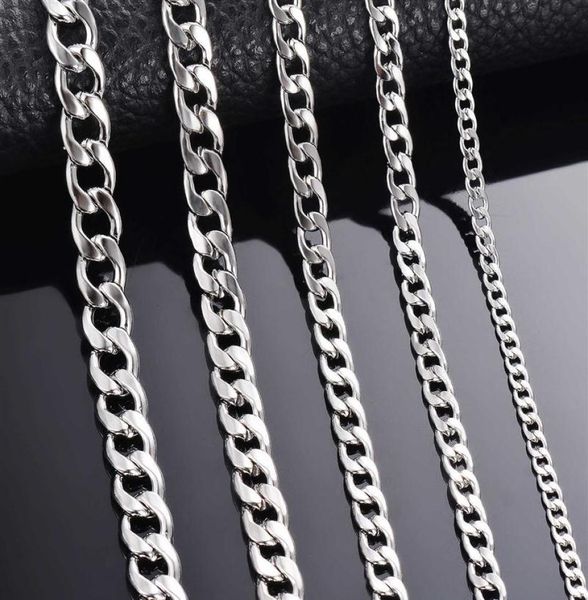 1 piece width 3mm 4 5mm 5mm 6mm 7mm 7 5mm curb cuban link chain necklace for men women basic punk stainless steel chain chokers q04018981, Silver
1 piece width 3mm 4 5mm 5mm 6mm 7mm 7 5mm curb cuban link chain necklace for men women basic punk stainless steel chain chokers q04018981, Silver