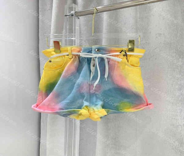 22ss designer women shorts skirts colorful buds mini jeans short dress tie dye rainbow summer high waist trousers 5a quality 6105025, Black;white
22ss designer women shorts skirts colorful buds mini jeans short dress tie dye rainbow summer high waist trousers 5a quality 6105025, Black;white