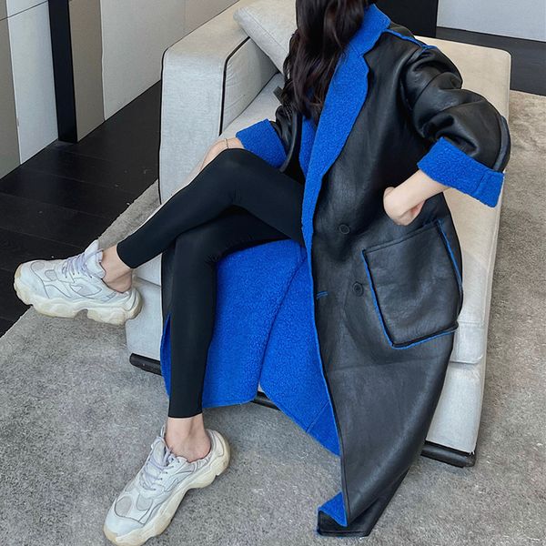 womens wool blends winter fur coat women long lambswool leather jacket female thick warm plus size loose solid faux overcoat 230822, Black
womens wool blends winter fur coat women long lambswool leather jacket female thick warm plus size loose solid faux overcoat 230822, Black