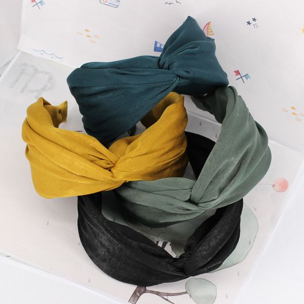 women elegant knot headband dot hairbands girls striped plaid flower hair hoop fashion hair accessories, Black;brown
women elegant knot headband dot hairbands girls striped plaid flower hair hoop fashion hair accessories, Black;brown