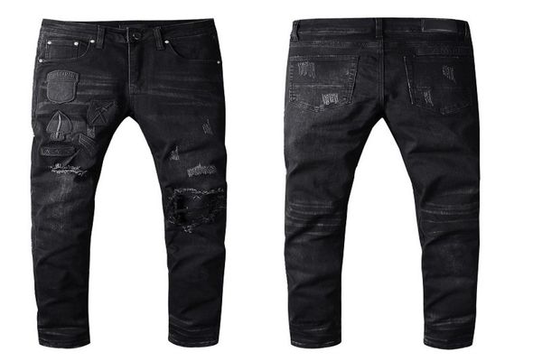 fashion mens jeans men women motorcycle biker jeans mens distressed ripped slim skinny jeans black pants1903300, Blue
fashion mens jeans men women motorcycle biker jeans mens distressed ripped slim skinny jeans black pants1903300, Blue