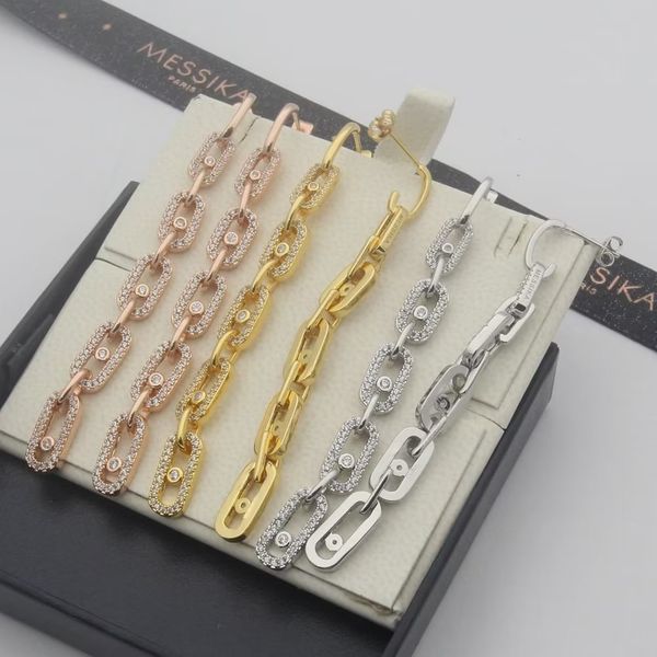 luxury classic dangle earrings copper with full crystal move brand designer round bucket charm chain long drop earrings for women jewelry pa, Silver
luxury classic dangle earrings copper with full crystal move brand designer round bucket charm chain long drop earrings for women jewelry pa, Silver
