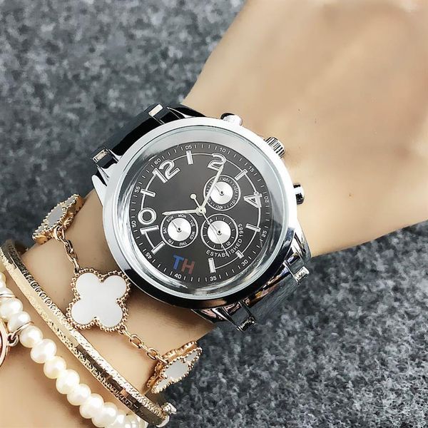 fashion brand wrist watch for women's girl 3 dials style steel metal band quartz watches tom 08288x, Slivery;brown
fashion brand wrist watch for women's girl 3 dials style steel metal band quartz watches tom 08288x, Slivery;brown