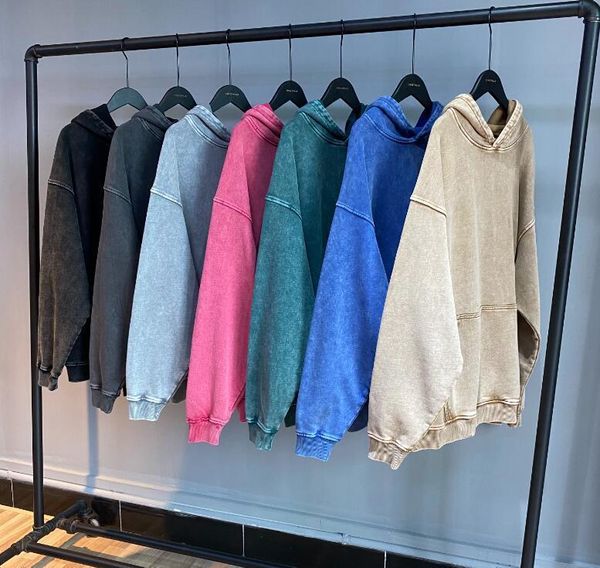 men's hoodies sweatshirts high street washed vintage man hooded solid color pocket loose oversize casual quality autumn 230821, Black
men's hoodies sweatshirts high street washed vintage man hooded solid color pocket loose oversize casual quality autumn 230821, Black