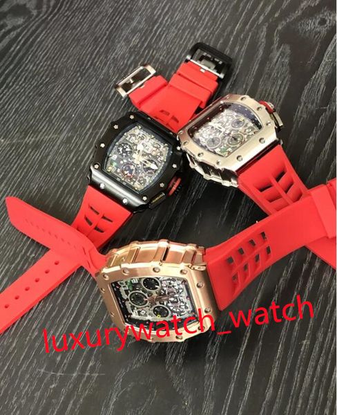 montre de luxe fully automatic movement watch 5003 luminous dial rubber watch band pointer deep waterproof stainless steel case wristwatch, Slivery;brown
montre de luxe fully automatic movement watch 5003 luminous dial rubber watch band pointer deep waterproof stainless steel case wristwatch, Slivery;brown