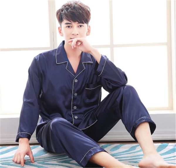 2020 summer luxury silk pajamas mens long sleeved paisley pattern pyjamas set silk satin nightwear soft sleepwear nightgown plus7334482, Black;brown
2020 summer luxury silk pajamas mens long sleeved paisley pattern pyjamas set silk satin nightwear soft sleepwear nightgown plus7334482, Black;brown