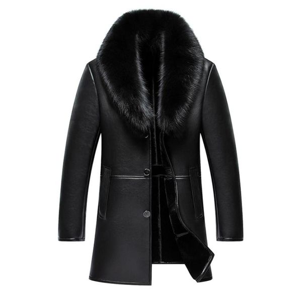 2017 new arrival long real big fur collar men039s winter leather jacket thick warm leather men coat3341263, Black
2017 new arrival long real big fur collar men039s winter leather jacket thick warm leather men coat3341263, Black