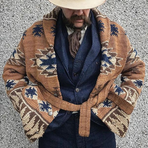 men's sweaters mens sweater coats winter thick knit warm jackets retro geometric pattern belt knitting cardigans men fall jacquard swea, White;black
men's sweaters mens sweater coats winter thick knit warm jackets retro geometric pattern belt knitting cardigans men fall jacquard swea, White;black