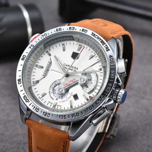 new t-og carrera luxury men's watch quartz chronograph watches multiple classic steel tape and tape men watches wristw, Slivery;brown
new t-og carrera luxury men's watch quartz chronograph watches multiple classic steel tape and tape men watches wristw, Slivery;brown