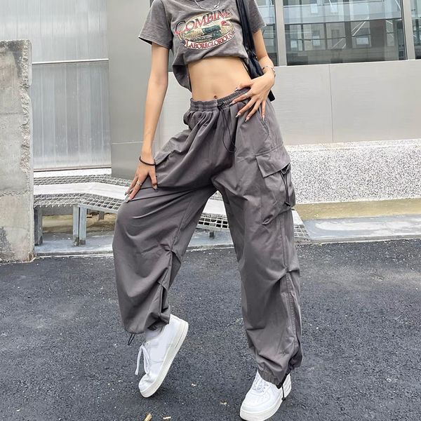 women s pants s harajuku oversized cargo women streetwear vintage y2k hip hop wide leg joggers baggy sweatpants parachute techwear 230822, Black;white
women s pants s harajuku oversized cargo women streetwear vintage y2k hip hop wide leg joggers baggy sweatpants parachute techwear 230822, Black;white